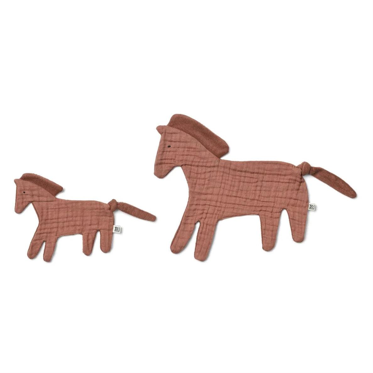 Liewood  LIEWOOD - Kuscheltuch Janai Pferd 2er-Pack Horses / Dark Rosetta 