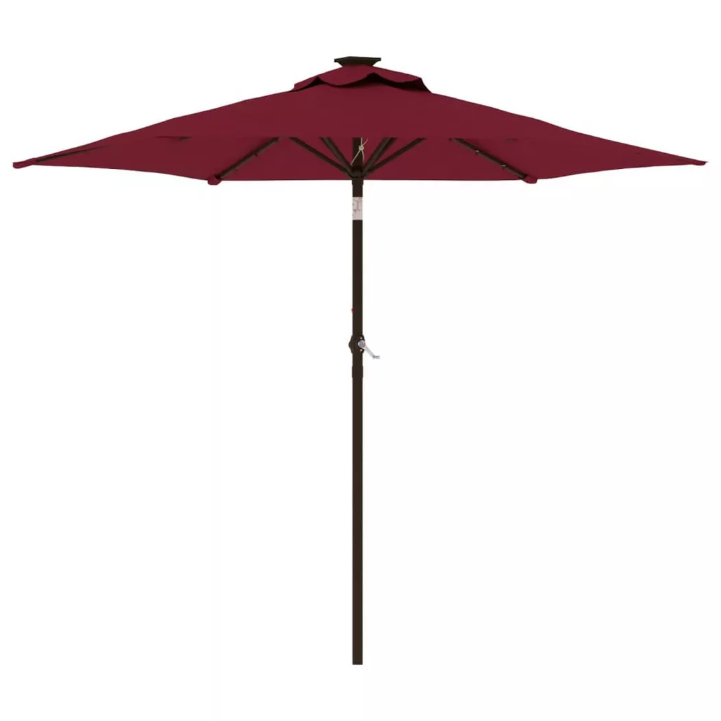 VidaXL - ombrellone da giardino, One Size, Rosso Multicolore