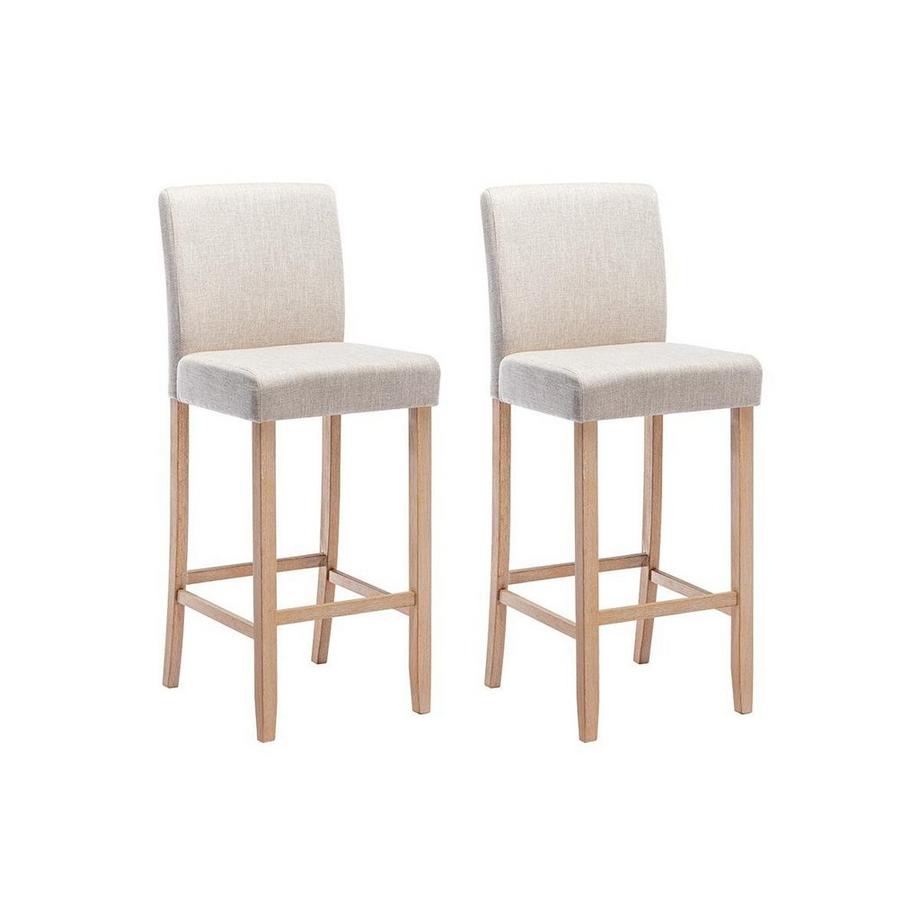 Vente-unique Barhocker 2erSet Stoff ROVIGO  