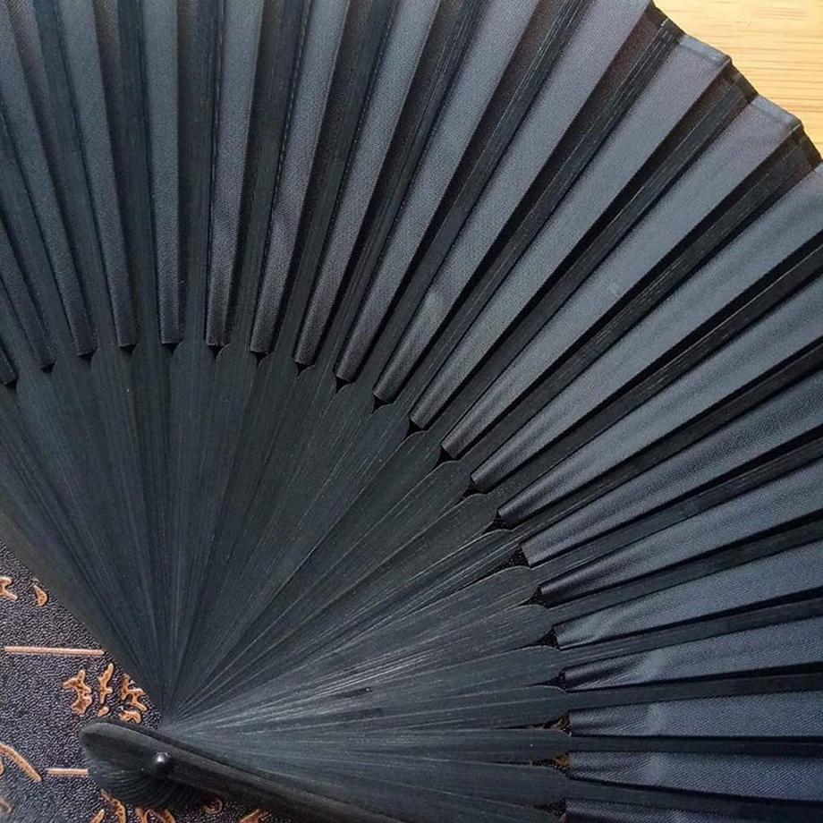 eStore  Handfächer im chinesischen Stil - Schwarz 