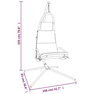 VidaXL Balançoire de jardin acier  