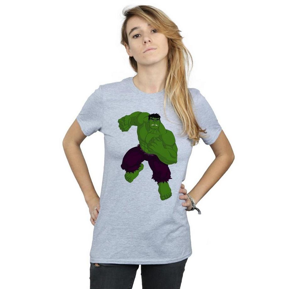 MARVEL Hulk Bedrucktes Kurzarm T-Shirt  