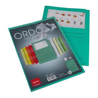 elco ELCO Organisationsmappen Ordo A4 73695.63 grün, Fenster 10 Stück  
