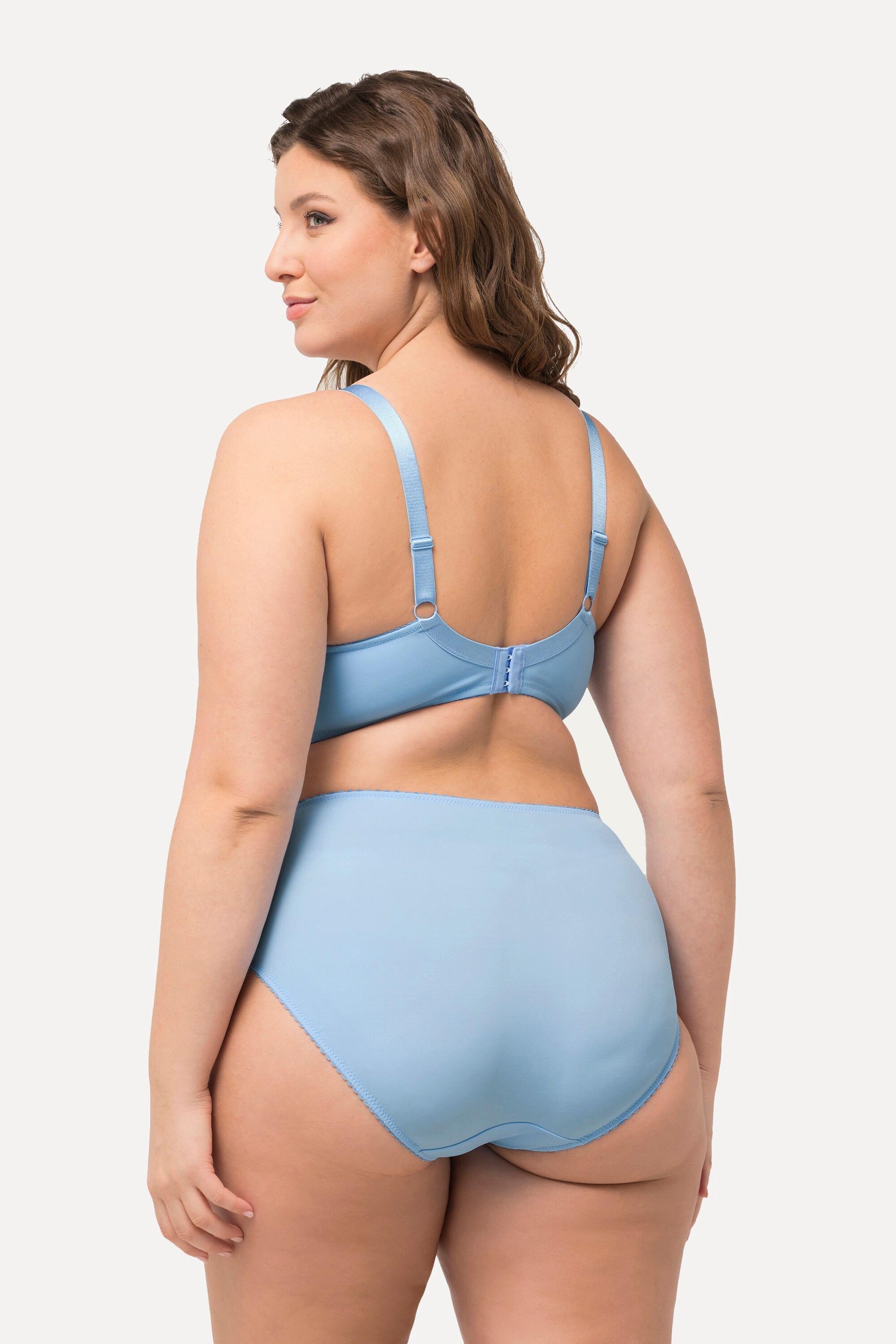 Ulla Popken Reggiseno con Ferretto Nastri Decorativi Pizzo  