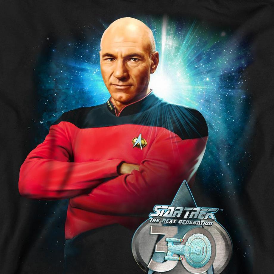 Star Trek Star Trek The Next Generation Captain Picard Felpa 30° Anniversario  