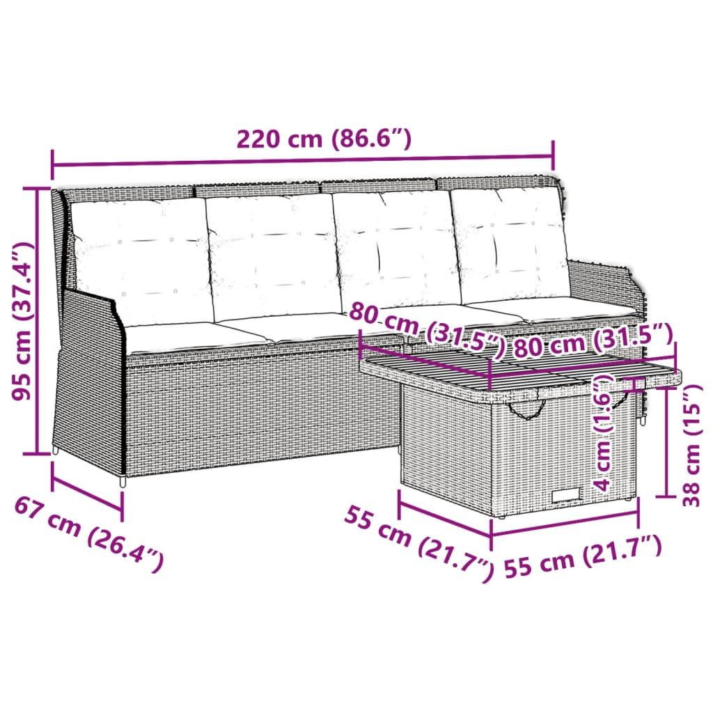 VidaXL Garten-lounge-set poly-rattan  