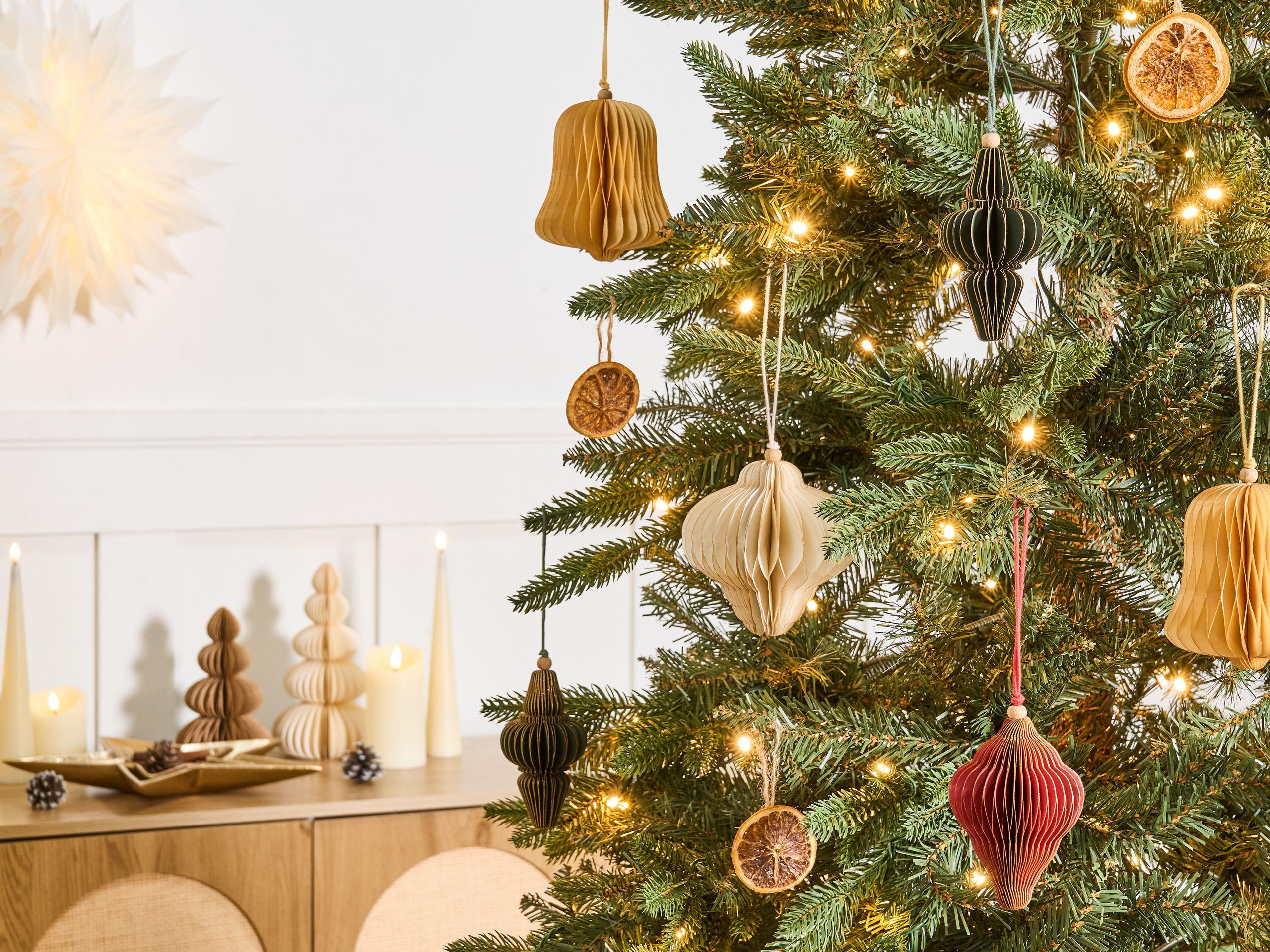 Beliani Set di 20 decorazioni per l'albero di Natale en Carta Classico MALSELVA  