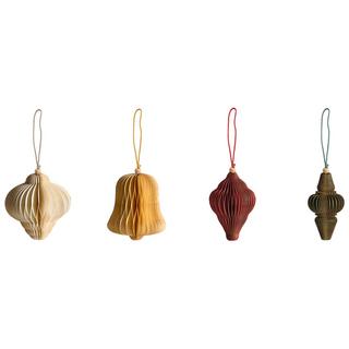 Beliani Set di 20 decorazioni per l'albero di Natale en Carta Classico MALSELVA  