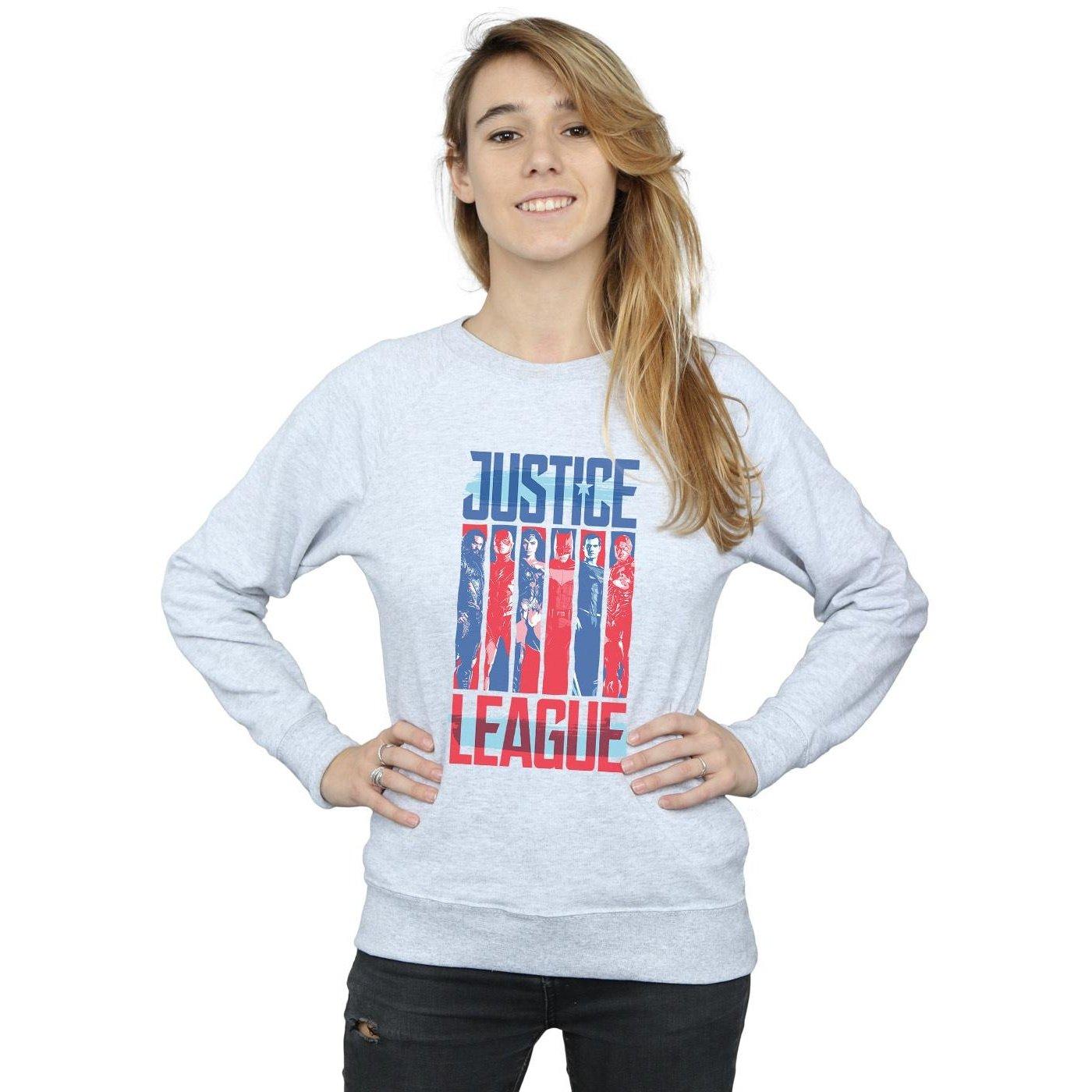 DC COMICS  Justice League Movie Team Flag Sweatshirt 