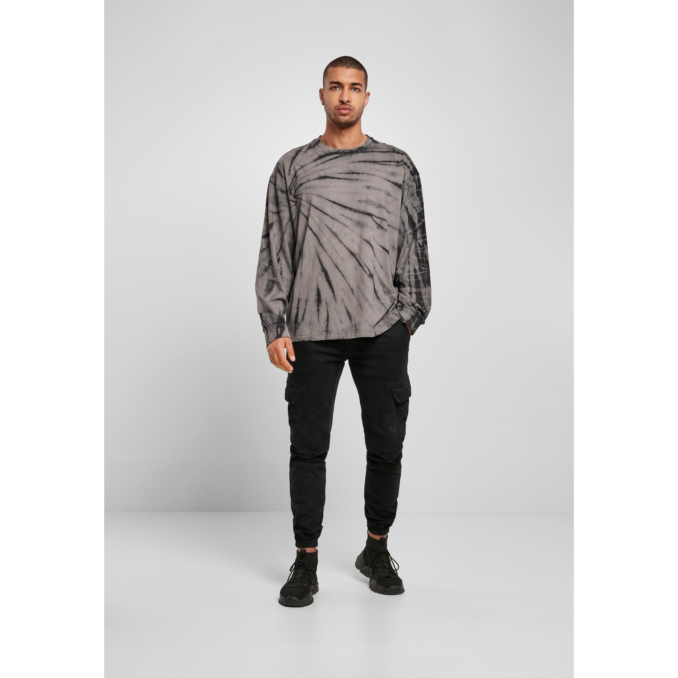 URBAN CLASSICS Boxy Tie Dye Langarmhemd  
