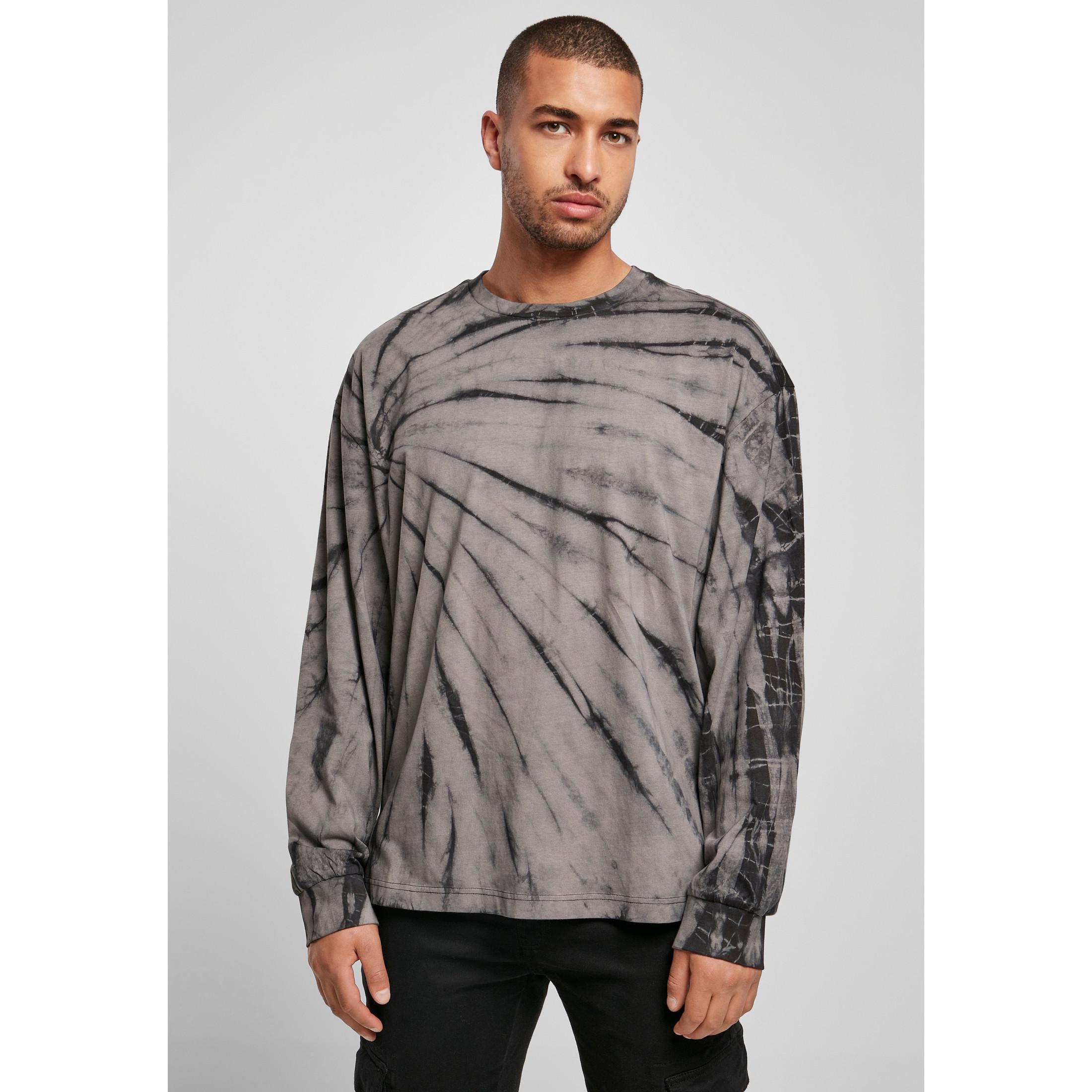 URBAN CLASSICS Boxy Tie Dye Langarmhemd  