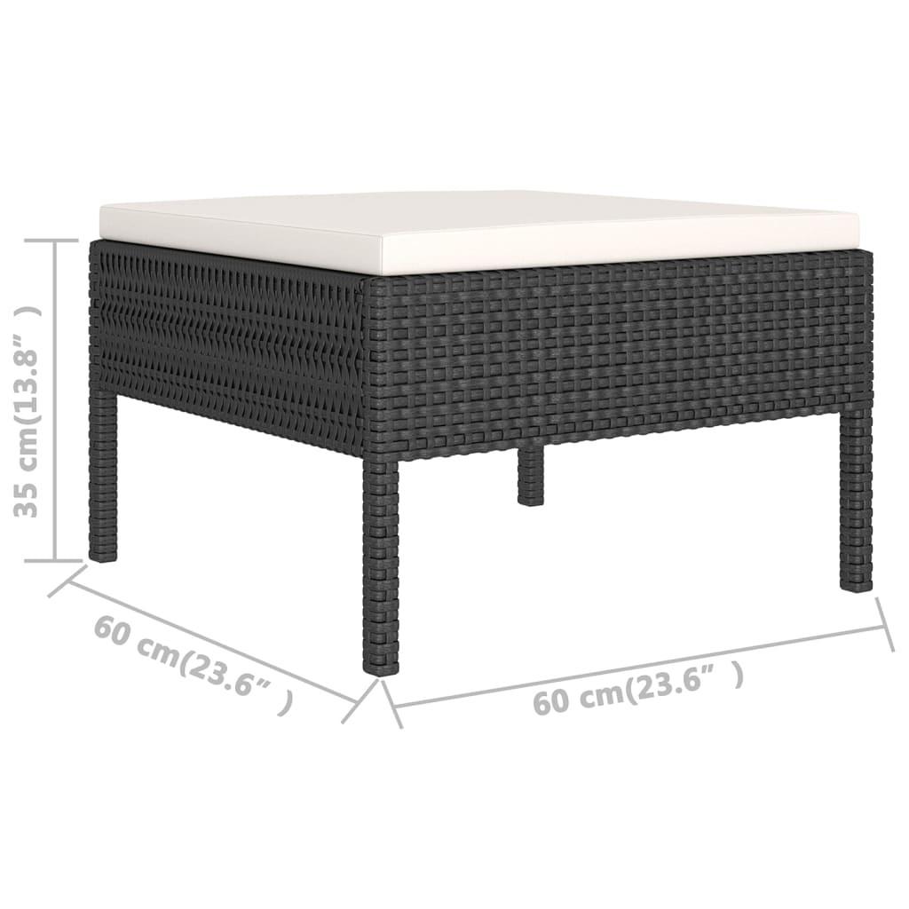 VidaXL Garten-sofagarnitur poly-rattan  