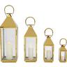 KARE Design Lanterna Giardino Oro Set di 4  