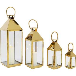 KARE Design Lanterne Giardino Gold 4er-Set  