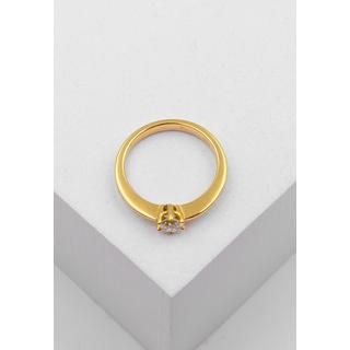 MUAU Schmuck  Solitaire Ring Diamant 0.30ct. Gelbgold 750 
