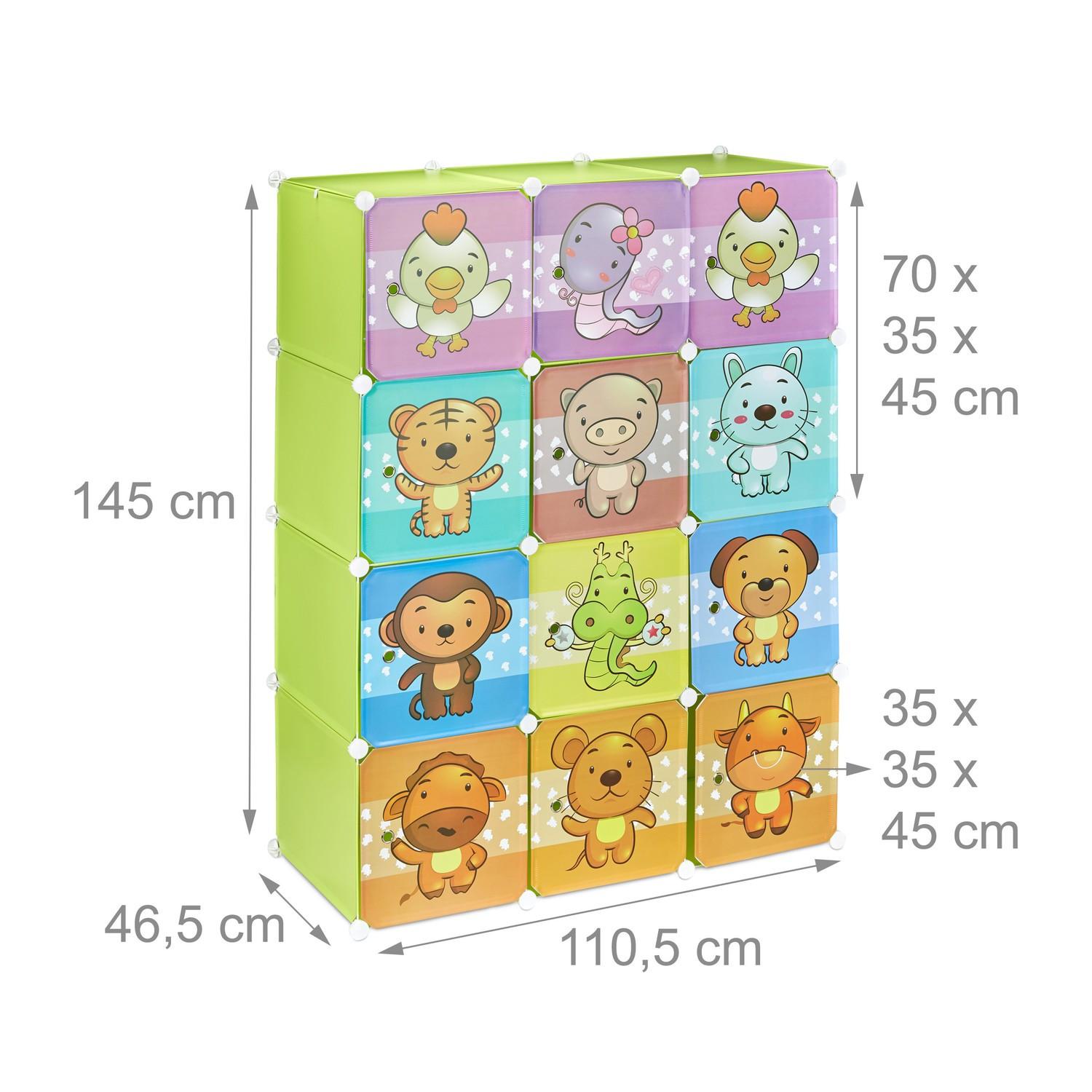 B2X Etagère pour chambre d'enfant avec motif  