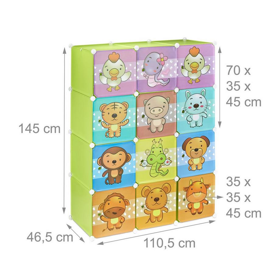 B2X Etagère pour chambre d'enfant avec motif  