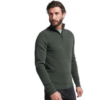 Superdry  Pull semi-zippé en laine mérinos 