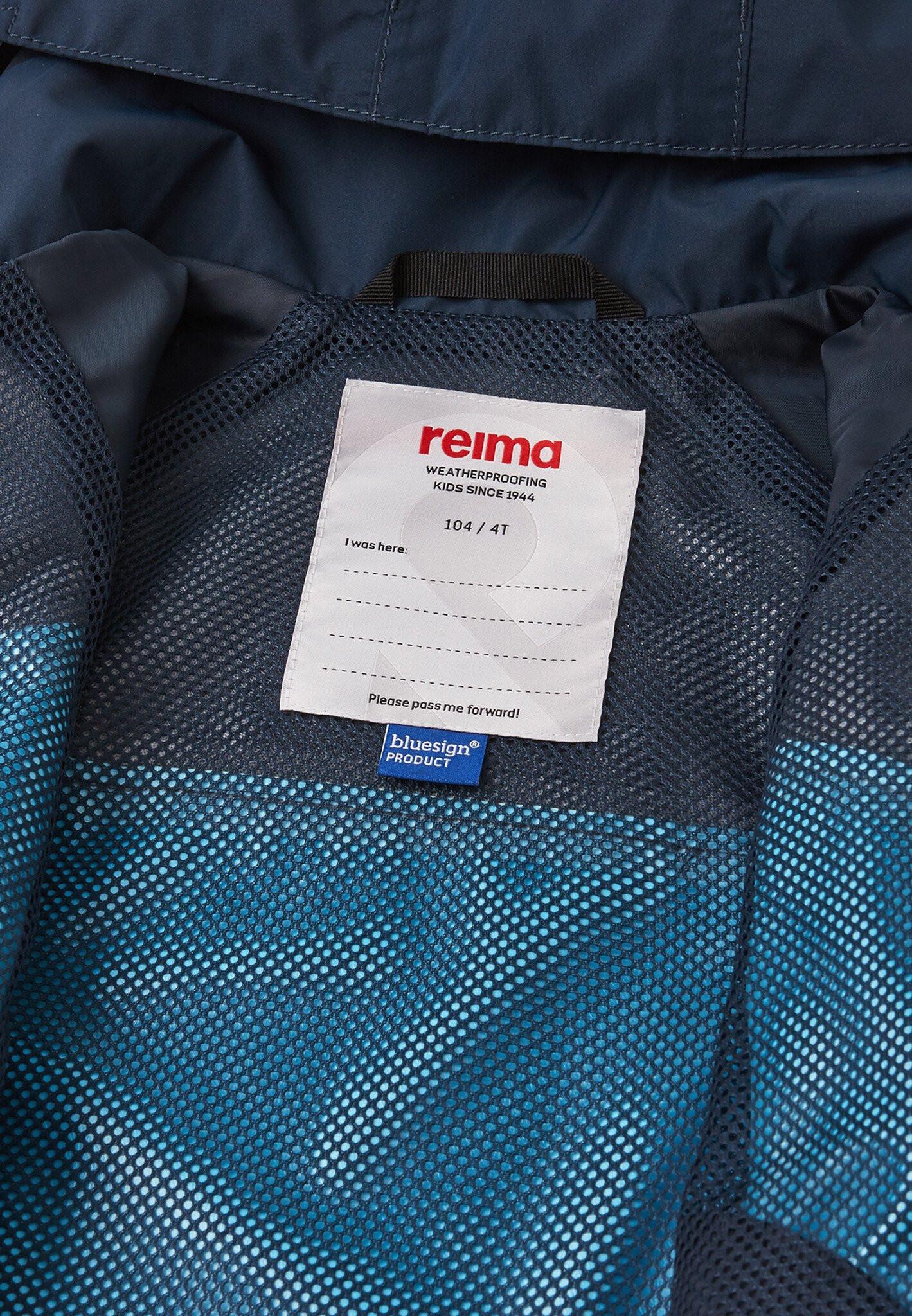 Reima  tec Kinder Regenjacke Tuulela Turquoise Blue 