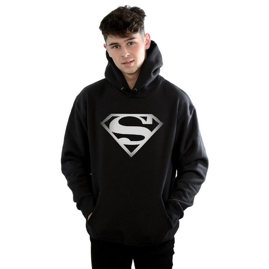 DC COMICS Superman Logo Felpa con Cappuccio  
