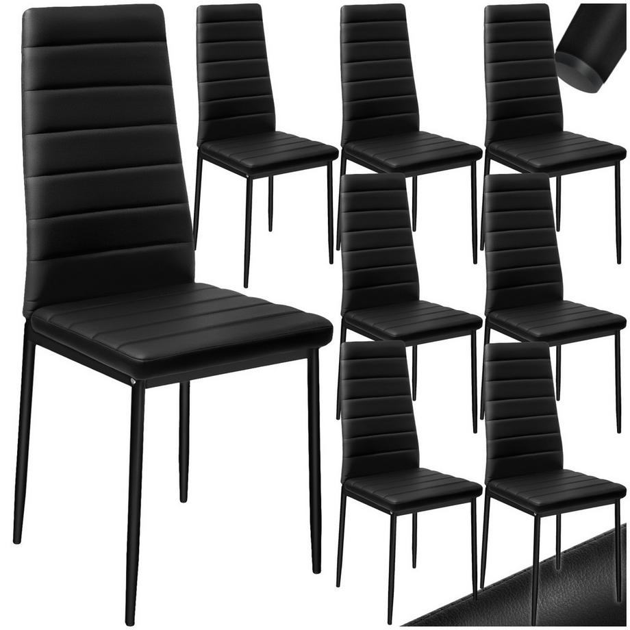 Set di sedie per sala da pranzo Thomas  imbottite con rivestimento in ecopelle