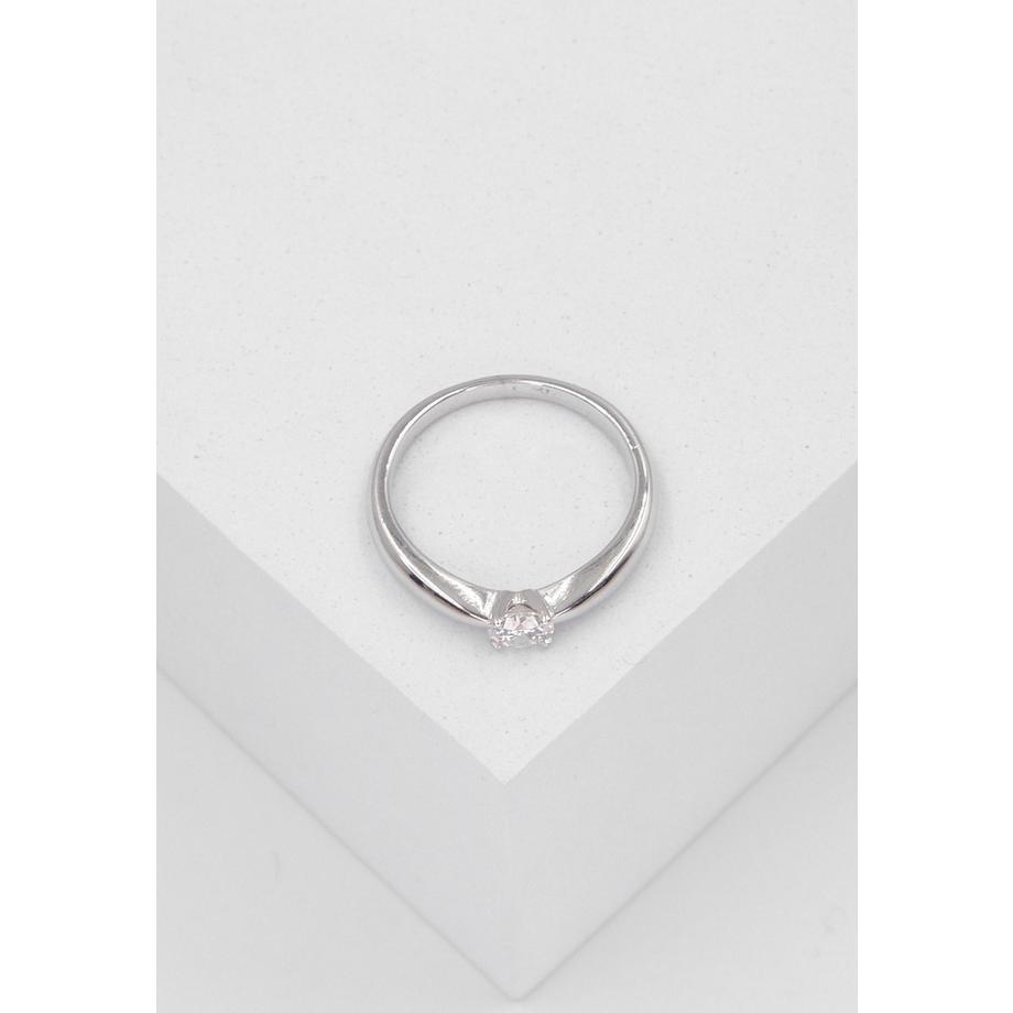 MUAU Schmuck  Solitaire Ring Diamant 0.30ct. Weissgold 750 