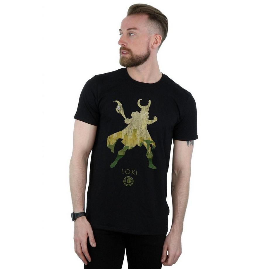 MARVEL Loki Silhouette T-Shirt Grafica  