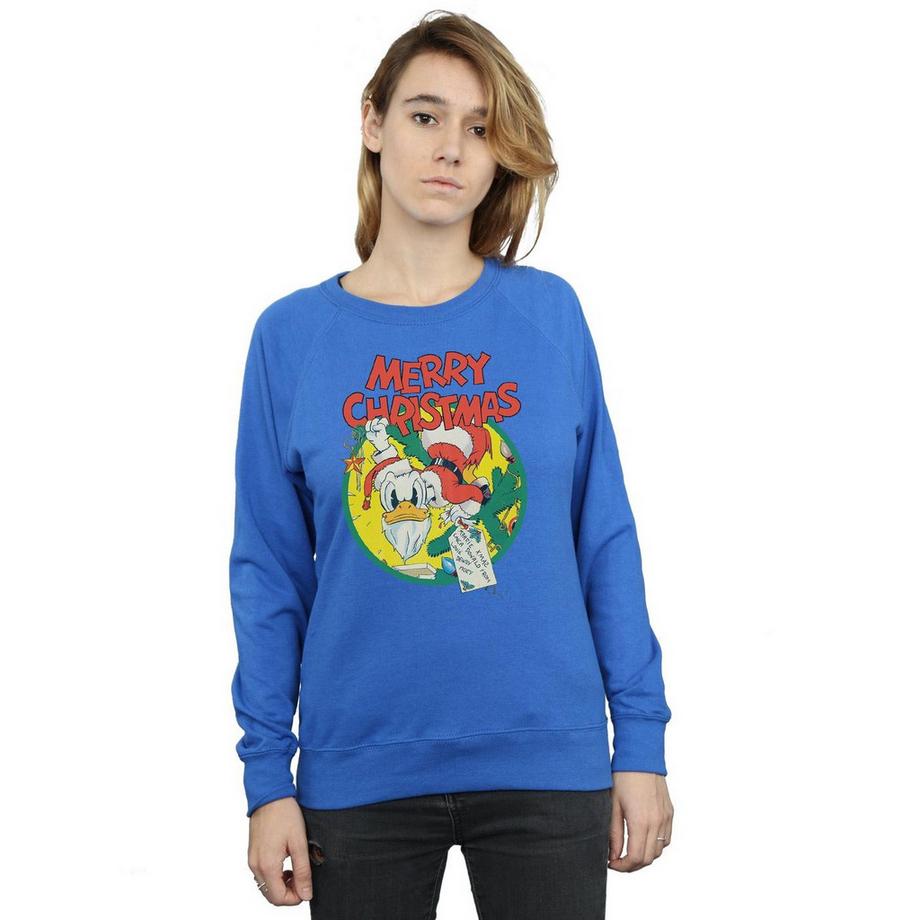 Disney Merry Christmas Donald Duck Sweatshirt  
