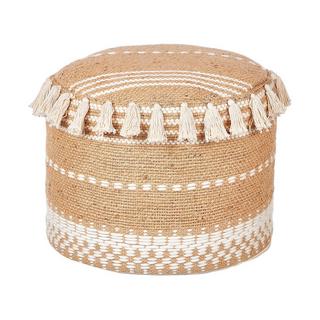 Beliani Pouf en Iuta Boho SARSAR  