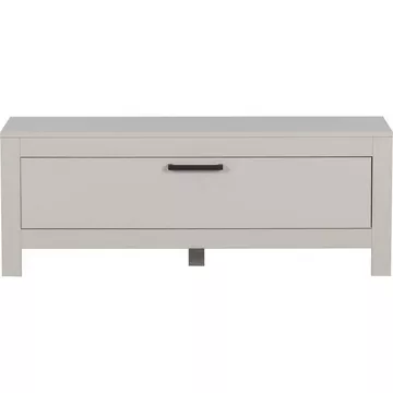 Meuble TV Bonk pin brouillard blanc 120