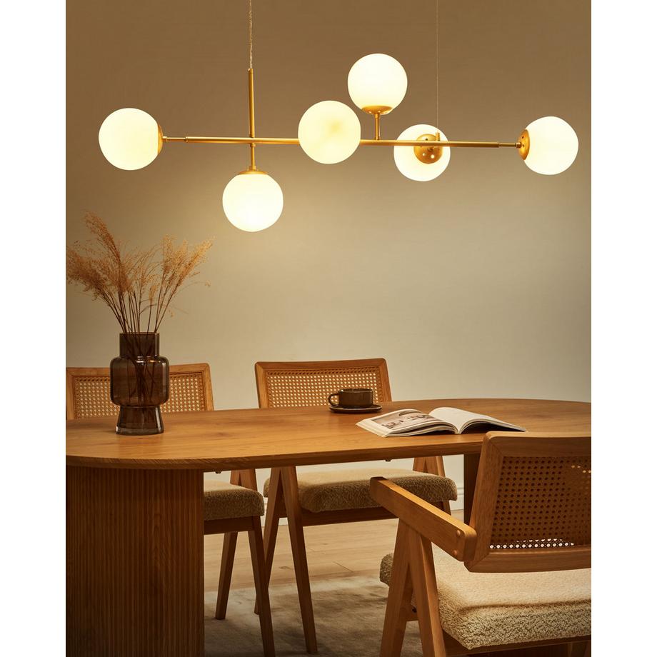Beliani Lampe suspension en Métal  KASARI  