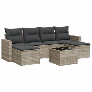 VidaXL set divano da giardino Polirattan  