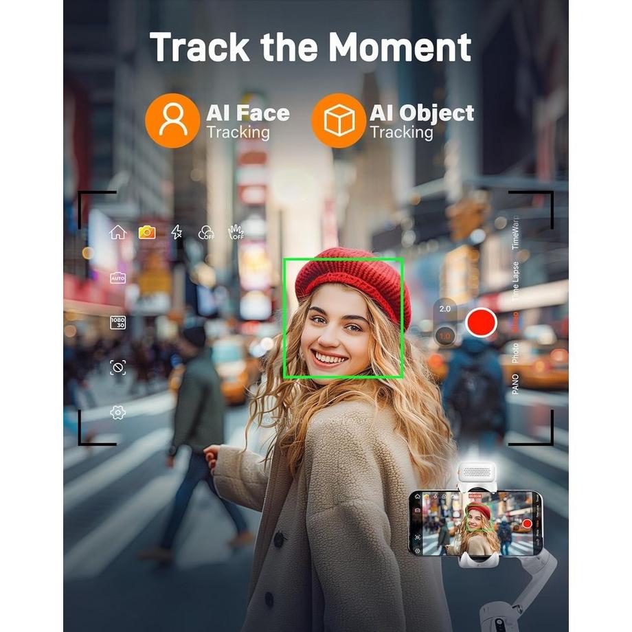 Hohem  HOHEM Smartphone Gimbal iSteady V3 White Kit mit Ai 