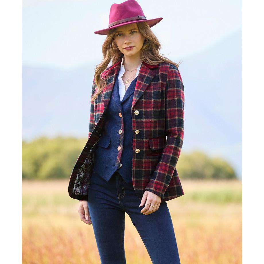 Joe Browns Veste à carreaux style tradition chic  
