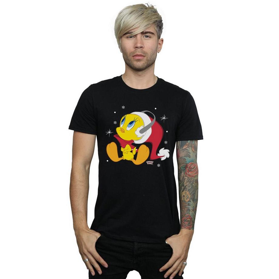 LOONEY TUNES Tweety Bird Christmas Kopfhörer T-Shirt  