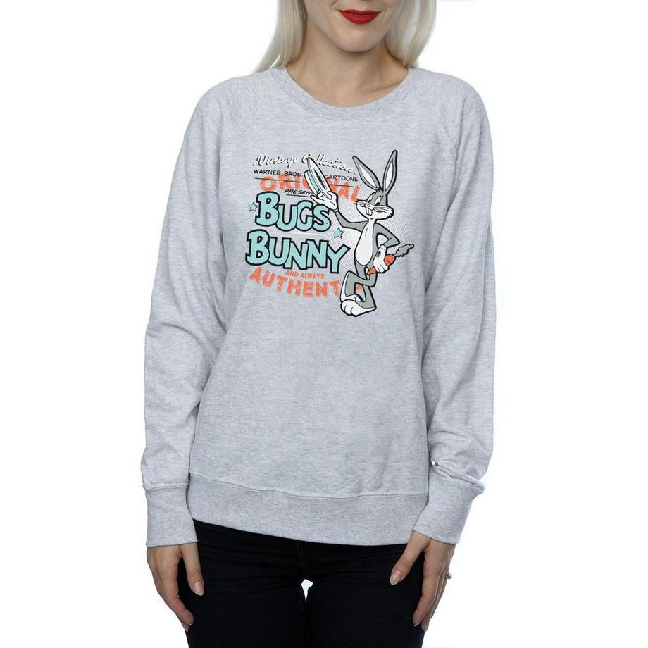 LOONEY TUNES Bugs Bunny Authentic Print Sweatshirt  