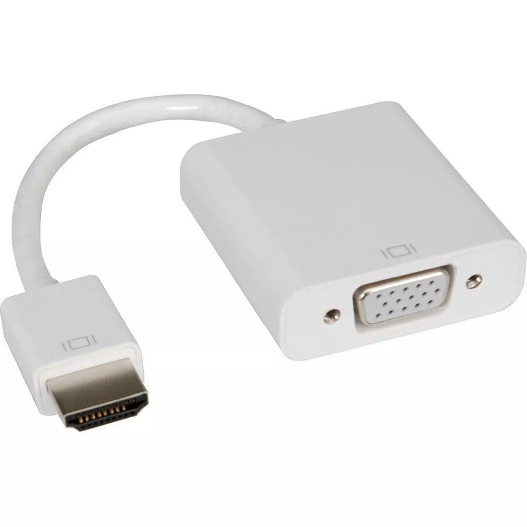 Roline - HDMI-VGA Adapterkabel, Weiss, One Size