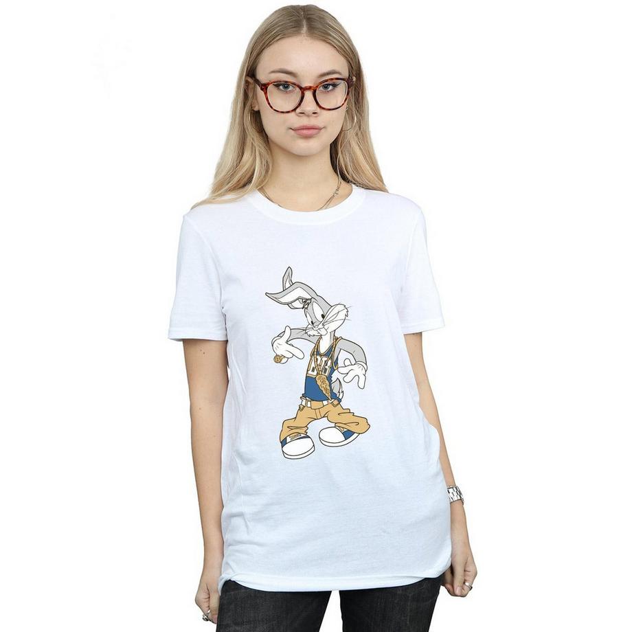 LOONEY TUNES Bugs Bunny Rapper T-Shirt Maniche Corte  