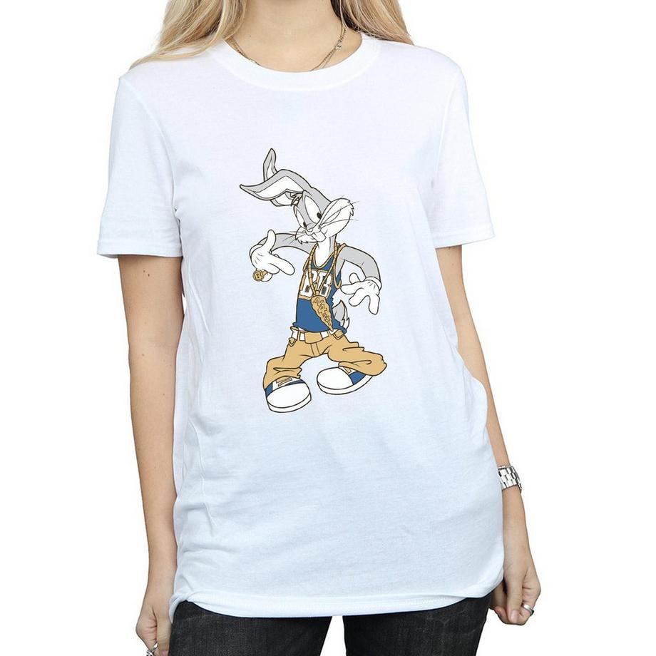 LOONEY TUNES Bugs Bunny Rapper T-Shirt Maniche Corte  