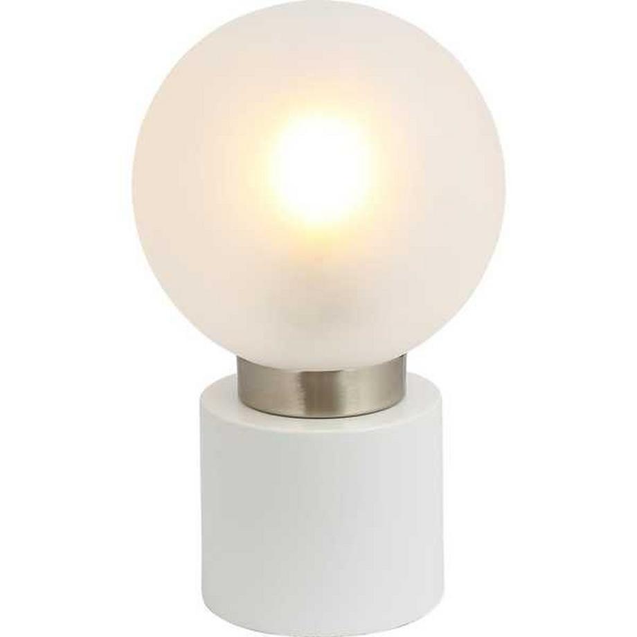 Lampe à poser Marka métal blanc mat 1xE14