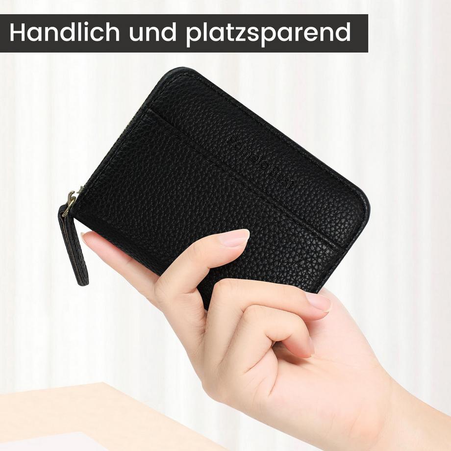 Only-bags.store  Kreditkartenetui RFID-Kartenetui mit vielen Fächern und Münzfach 