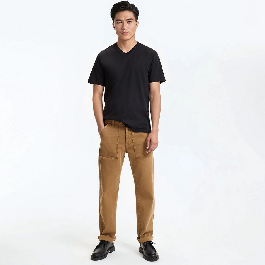 La Redoute Collections T-shirt Coton Col V Manches Courtes  