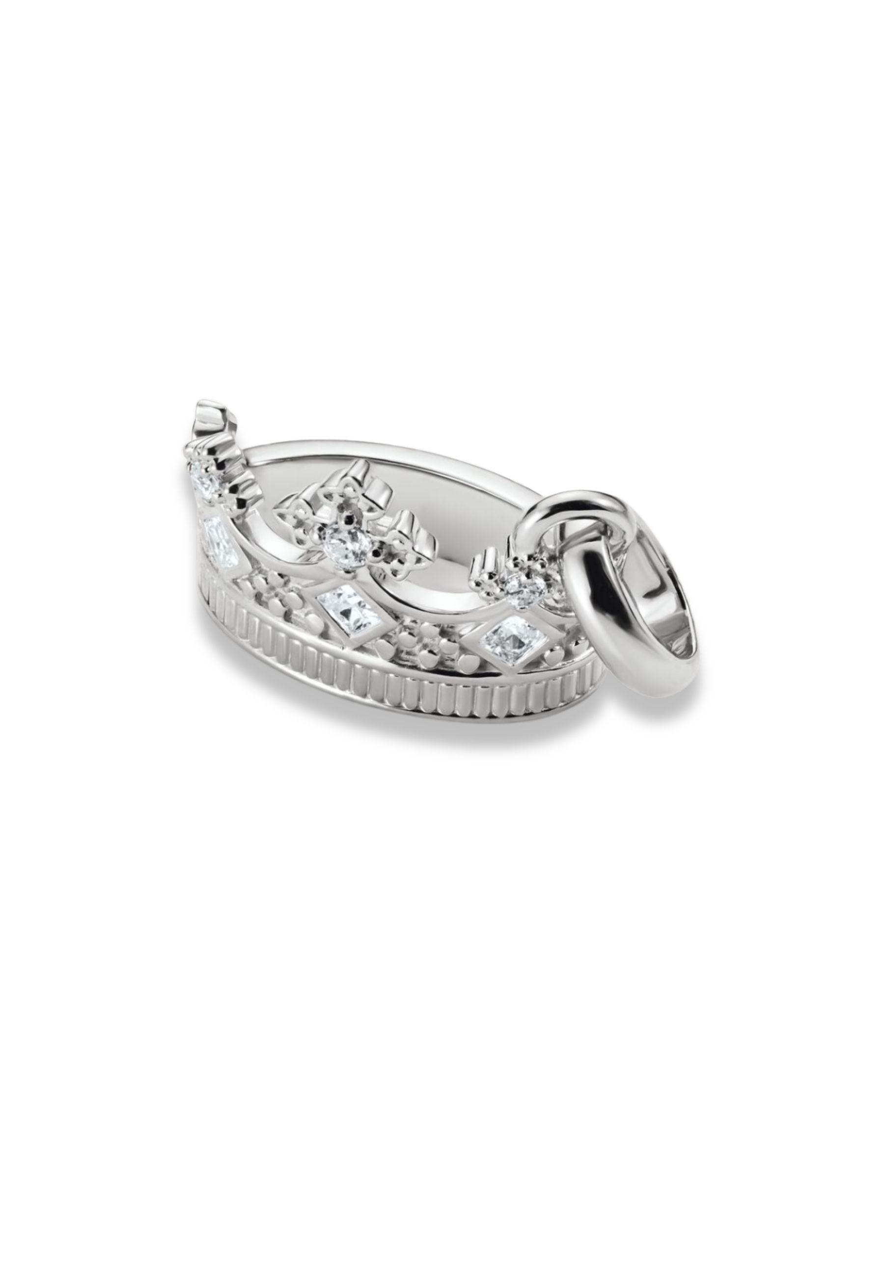 Thomas Sabo  Pendentif Charm Couronne Avec Pierres Connect 