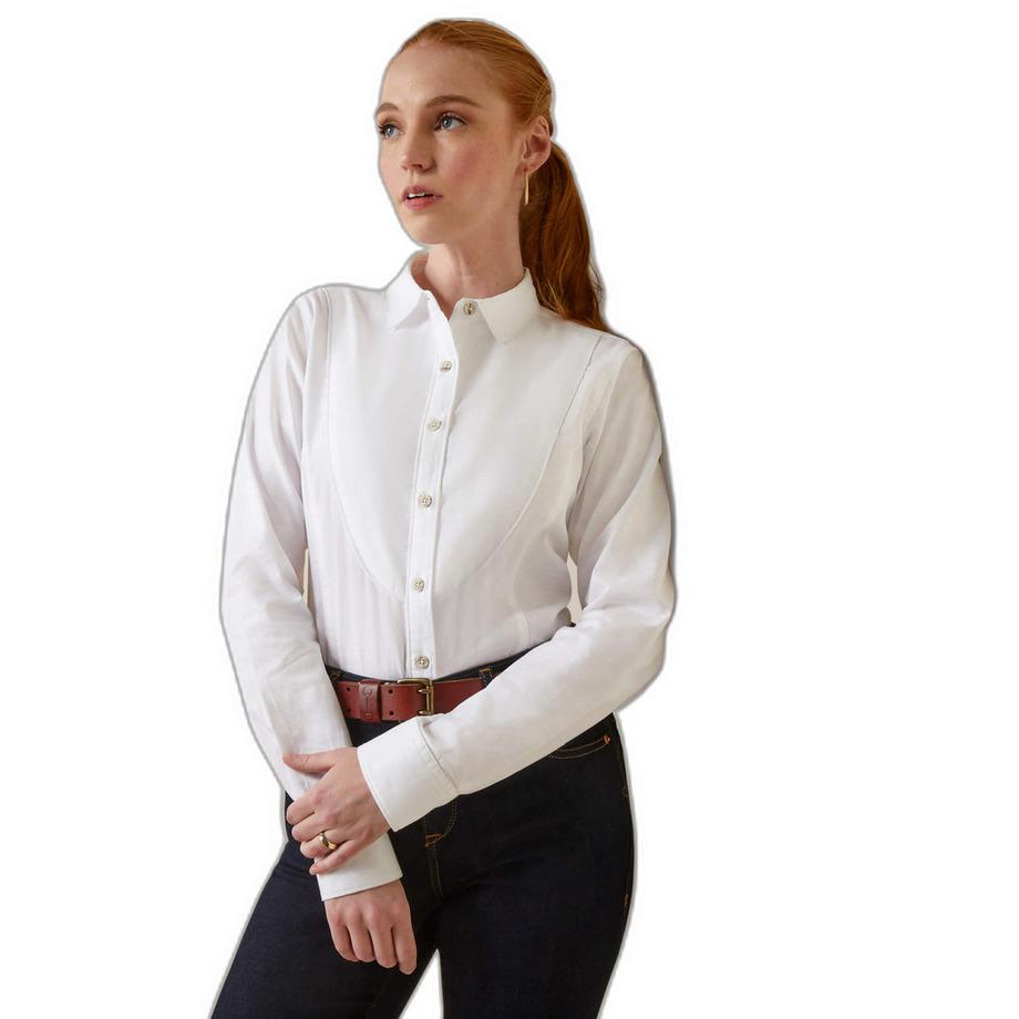 Ariat Langarmbluse mit Plastron  