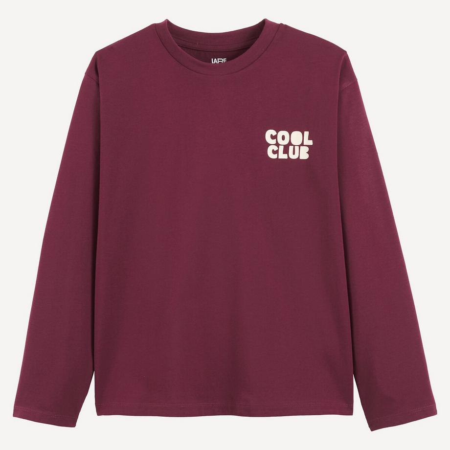 La Redoute Collections  T-shirt manches longues à message 