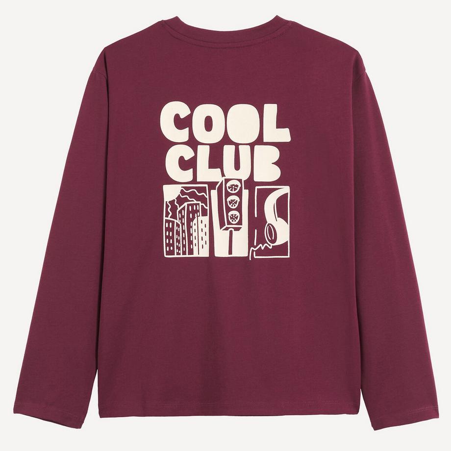 La Redoute Collections  T-shirt manches longues à message 