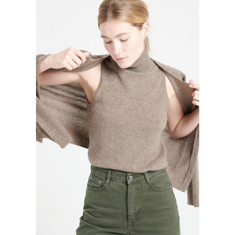 Studio Cashmere8 LILLY 13 Ärmelloser Rollkragenpullover  