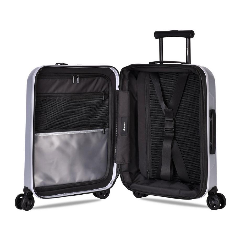 EMINENT  Kapstadt Premium Edition Handgepäck Koffer 4 Rollen Silber 