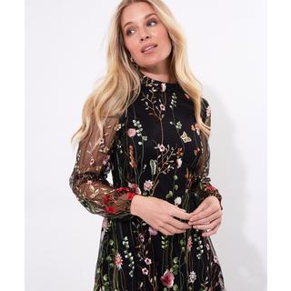 Joe Browns  Floral besticktes Mesh-Minikleid 