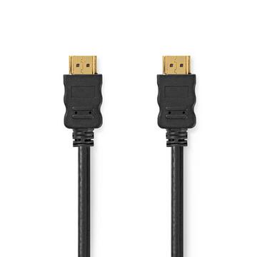 High Speed HDMI™ Kabel mit Ethernet | HDMI™ Stecker | HDMI™ Stecker | 4K@30Hz | ARC | 10.2 Gbps | 1.00 m | Rund | PVC | Schwarz | Etikett